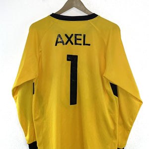 Men's Soccer Goalie Jersey 1 Axel Padded Chest Elbows Lightweight Yellow Size M