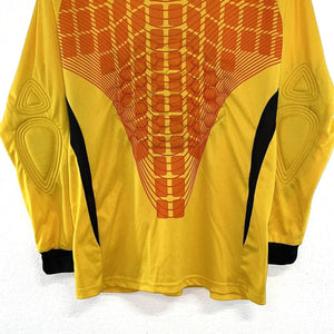 Men's Soccer Goalie Jersey 1 Axel Padded Chest Elbows Lightweight Yellow Size M