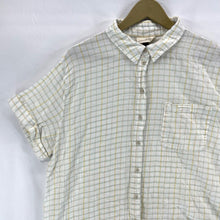 Universal Thread Women's Button Blouse Picnic Plaid Blue Yellow White Size XL