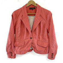 Proenza Schouler Womens Blazer One Button Jacket Casual Office Coral Pink Size S