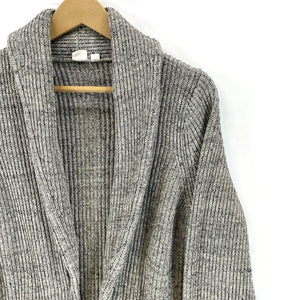 Gap Women's Knit Sweater Open Cardigan Cozy Cottage Relaxed Heather Gray Size L