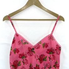 Sexy Floral Crop Top Pink Sheer Size M