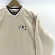 Colorado Men's Fleece Sweater Ski Keystone Stitching Cozy Soft Beige Vtg Size S