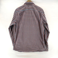 Banana Republic Men's Soft Wash Shirt Plaid Button Up Blue Red Tall Size 16-16.5