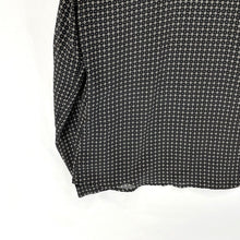 Norton McNaughton Women's Button Up Blouse Sheer Light Polka Dot Black Size 6