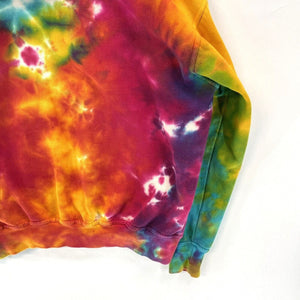 Retro Vision Women's Tie Dye Hoodie Fudge Smiley Face Mackinac Island Size S