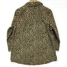 Joan Rivers Women's Light Jacket Blouse Pockets Leopard Cheetah Brown Size M