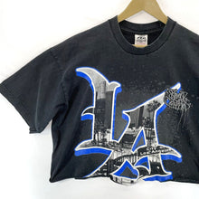 PRO 5 Men's Graphic T Shirt Cropped Los Angeles Graffiti Vtg Y2K Black Size 2XL