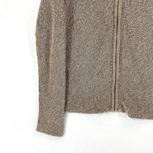 Medium Size Preppy Sweater Beige Zip