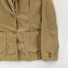 Wrangler Women's Corduroy Blazer Ribbed Jacket Made USA Vtg Camel Tan Size S